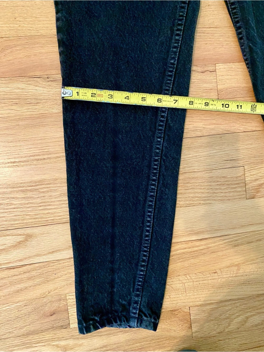 Vintage 90s Levis 512 Black Washed Denim Jeans USA Made 23”x27” - Picture 14 of 15